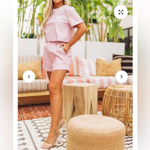 Buddy Love NWT Taylor Lavender Faux Leather Crop Top Women’s Size Medium - Picture 8 of 8